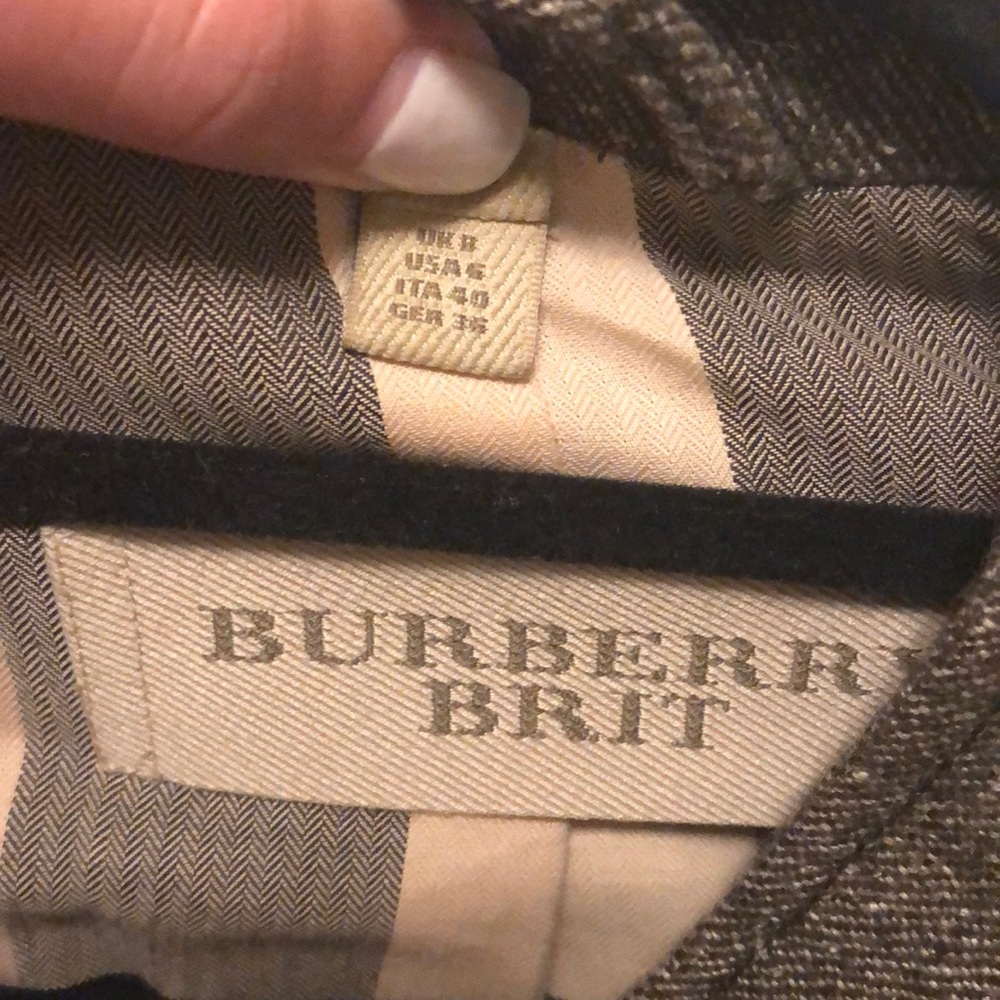 [burberry brit] contrast sleeve biker jacket - Picture 5 of 8